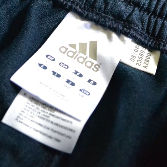 Adidas Essential Men's Navy Blue Three Stripe Athletic Track Pants Size Large - Picture 4 of 4